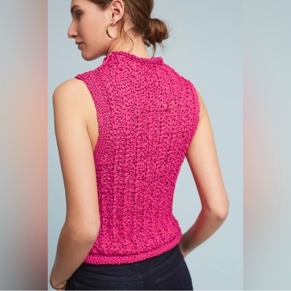 Anthropologie Crochet Knit Top - Moth - Picture 2 of 9